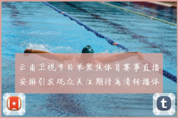 云南卫视节目单聚焦体育赛事直播安排引发观众关注期待高清转播体验